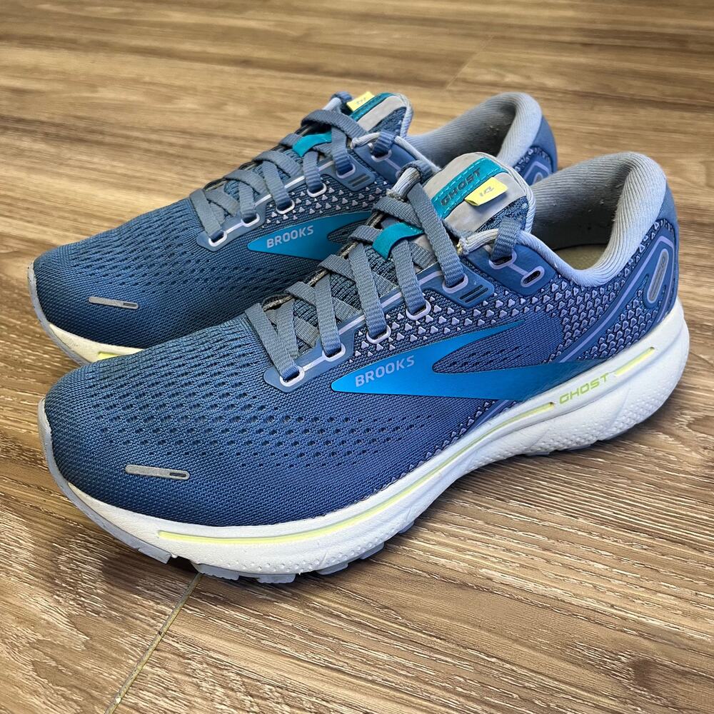 Brooks Ghost 14 Women’s Running Shoes Blue/Ocean/White Size 8B Style 1203561B456